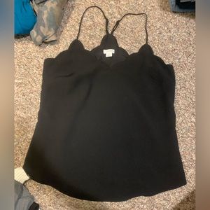 Scalloped top tank from J Crew